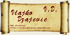 Vlajko Džajević vizit kartica